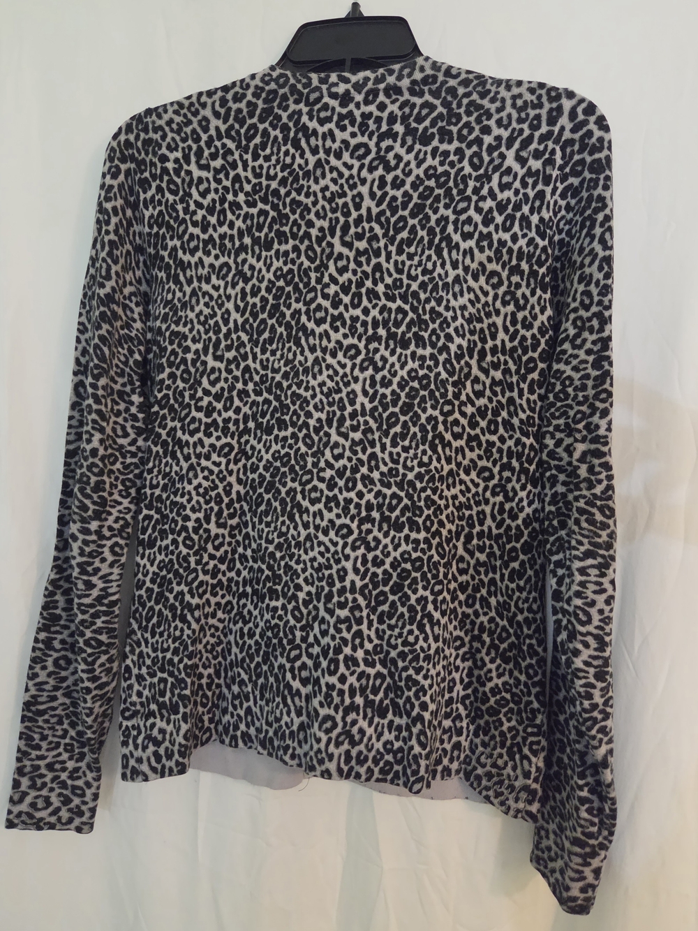 Leopard Print Button-Up Cardigan - Picture 2 of 2